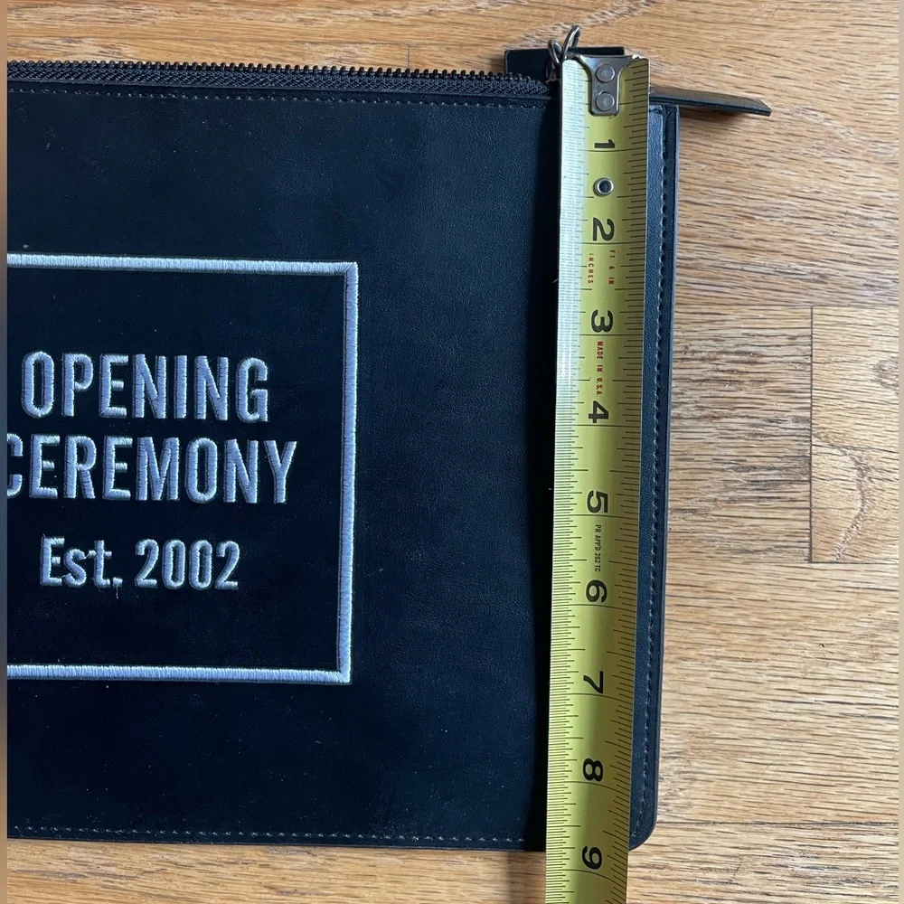 Opening Ceremony clutch. Black leather. - Picture 5 of 6